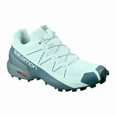 Salomon SPEEDCROSS 5 - Naisten Polkujuoksukengät - Turkoosi/Vihreä